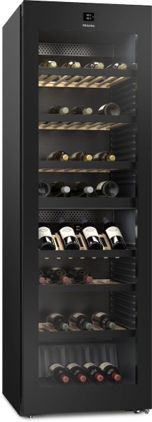 Miele KWTS 4785 F Stand-Weintemperierschrank obsidianschwarz 125 Gala Edition